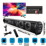 20W Soundbar with Built-in Subwoofer for Immersive Audio