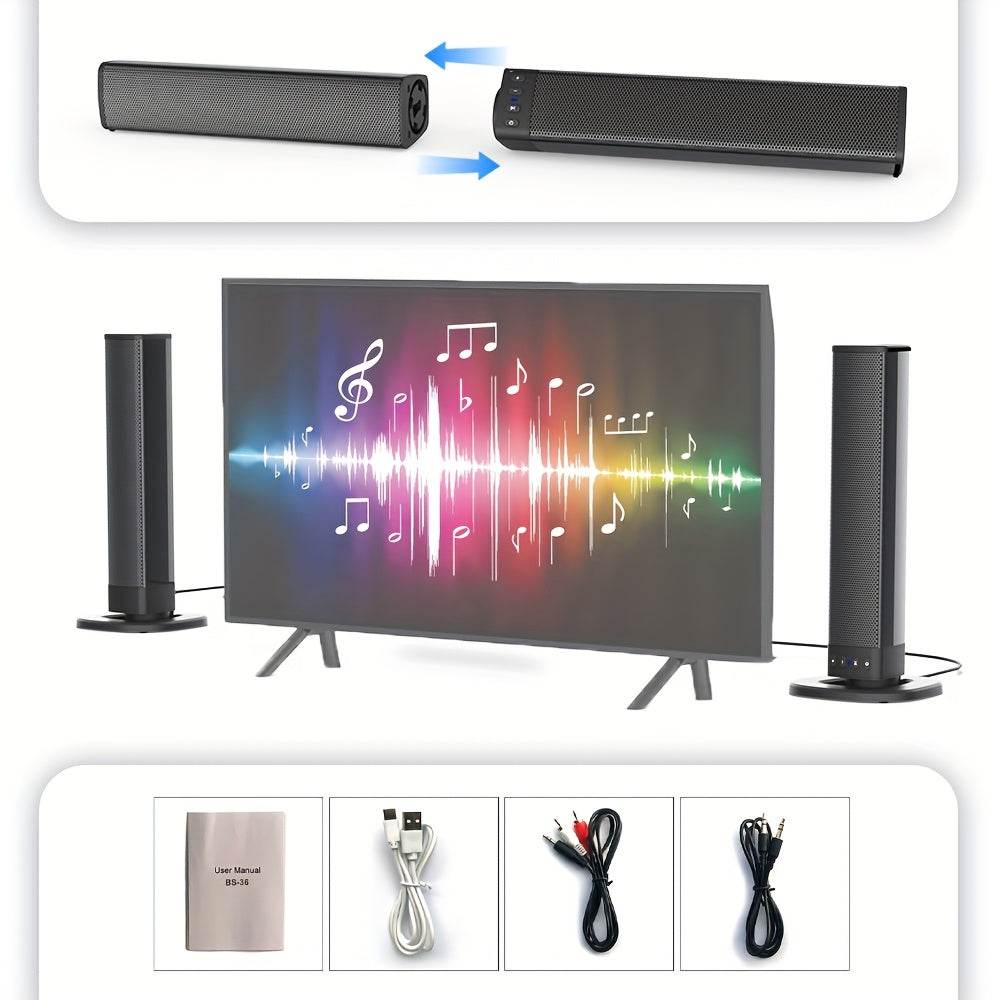 Soundbar Wireless Detasabil 20W pentru Acasă - Venduqo