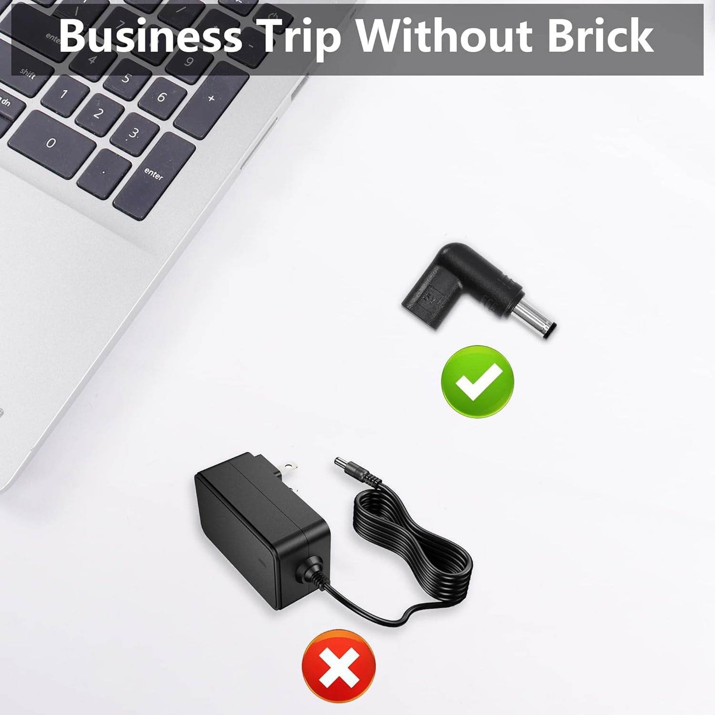 Adaptor USB-C la DC cu Conector Îndreptat de 90 de Grade - Venduqo