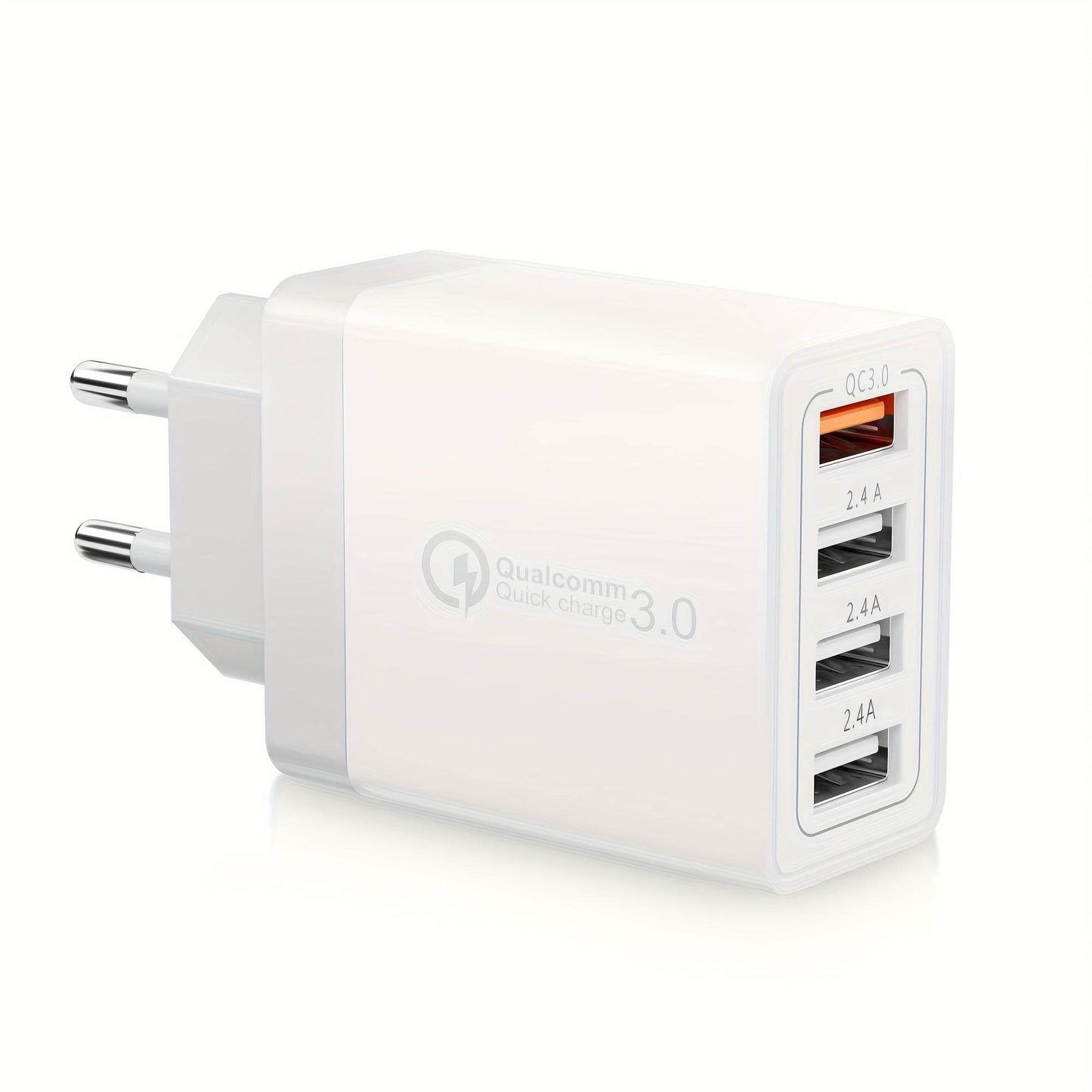 Încărcător Rapid 4USB A cu 4 Porturi QC 3.0 EU pentru Tablete și Laptopuri - Venduqo