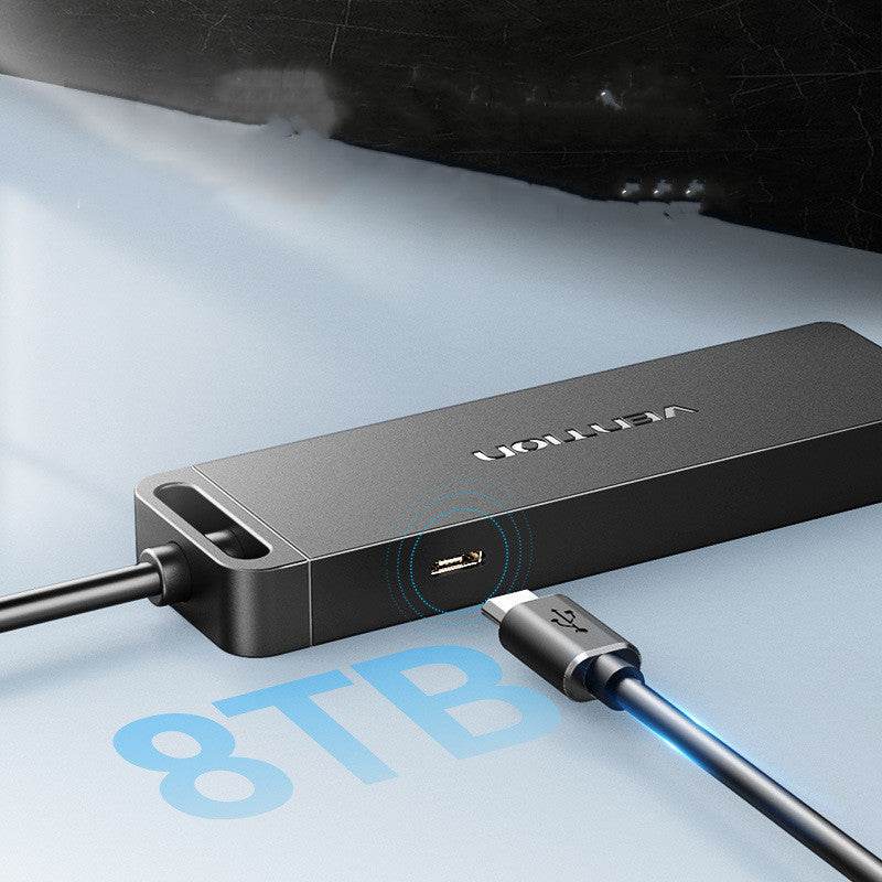 Cablu Chm Series USB 2.0 la USB 2.0 x4 și Micro USB Alimentare Negru 0.5M - Venduqo