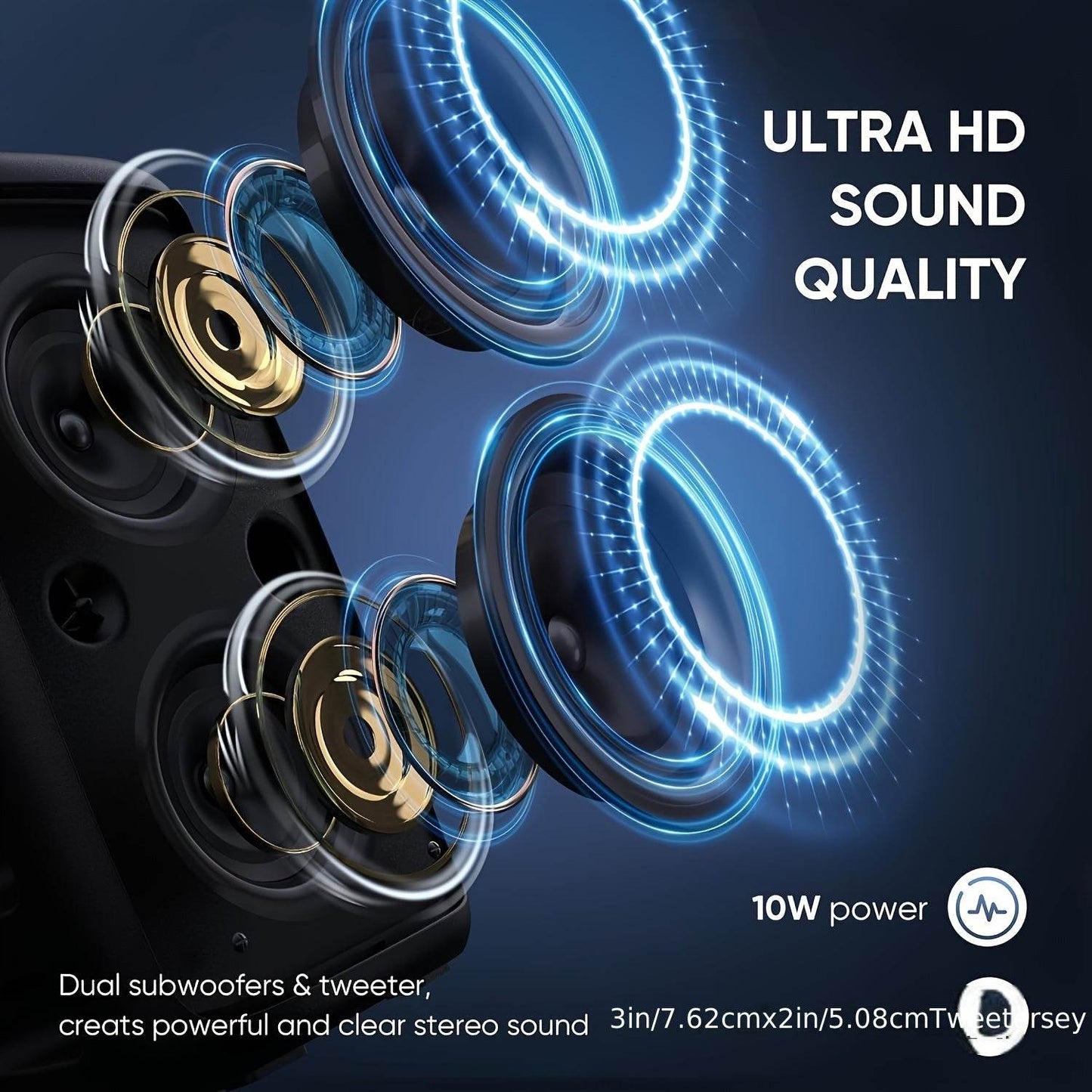 MOKiN Boxă Portabilă Wireless cu Subwoofer și Microfon Încărcabil - Venduqo