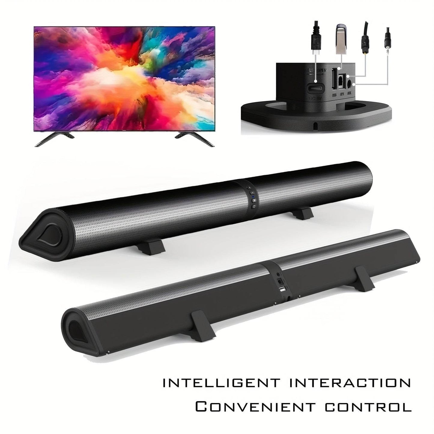 Boxă TV Wireless Detasabilă WZERTKNV - Sunet Surround 6.1 - Venduqo