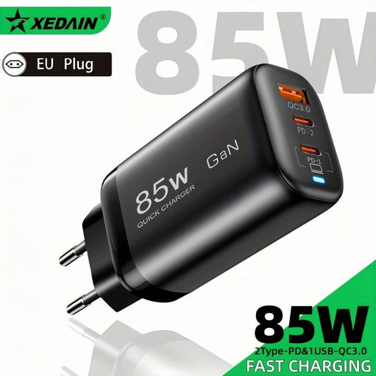 85W GaN Fast Charger USB Type-C for iPhone, Samsung, MacBook