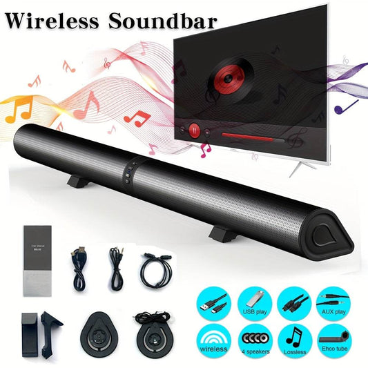 WZERTKNV Wireless Detachable TV Speaker - 6.1 Surround Sound