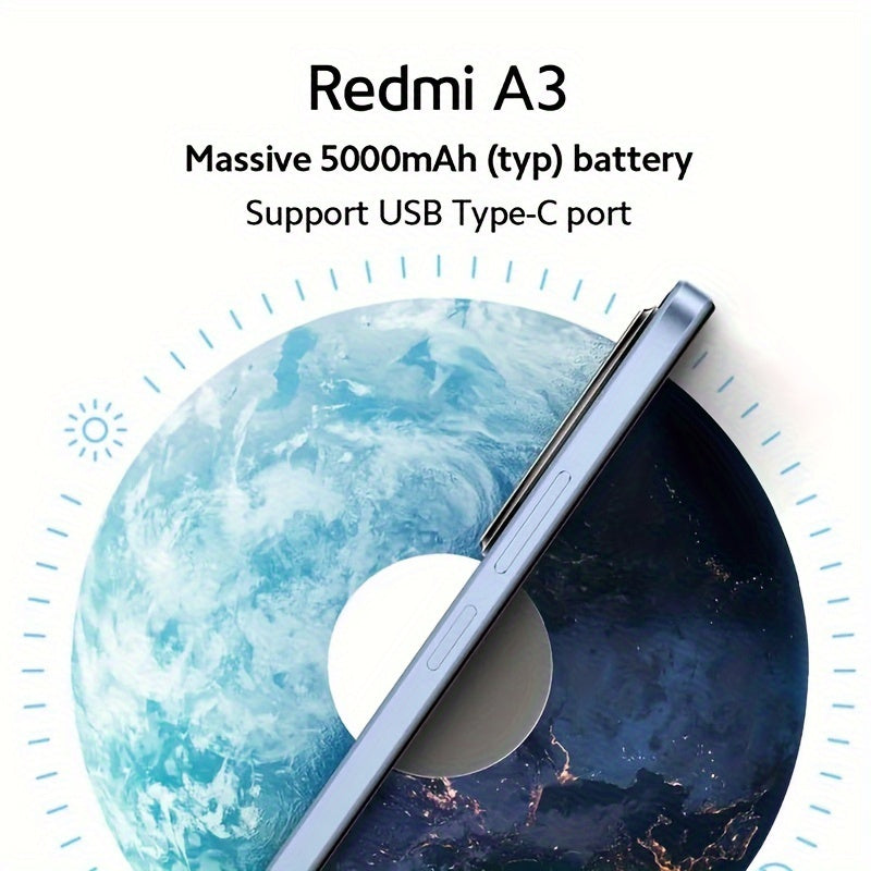 Xiaomi Redmi A3 Smartphone - 6.71" Display, 4GB RAM, 128GB Storage