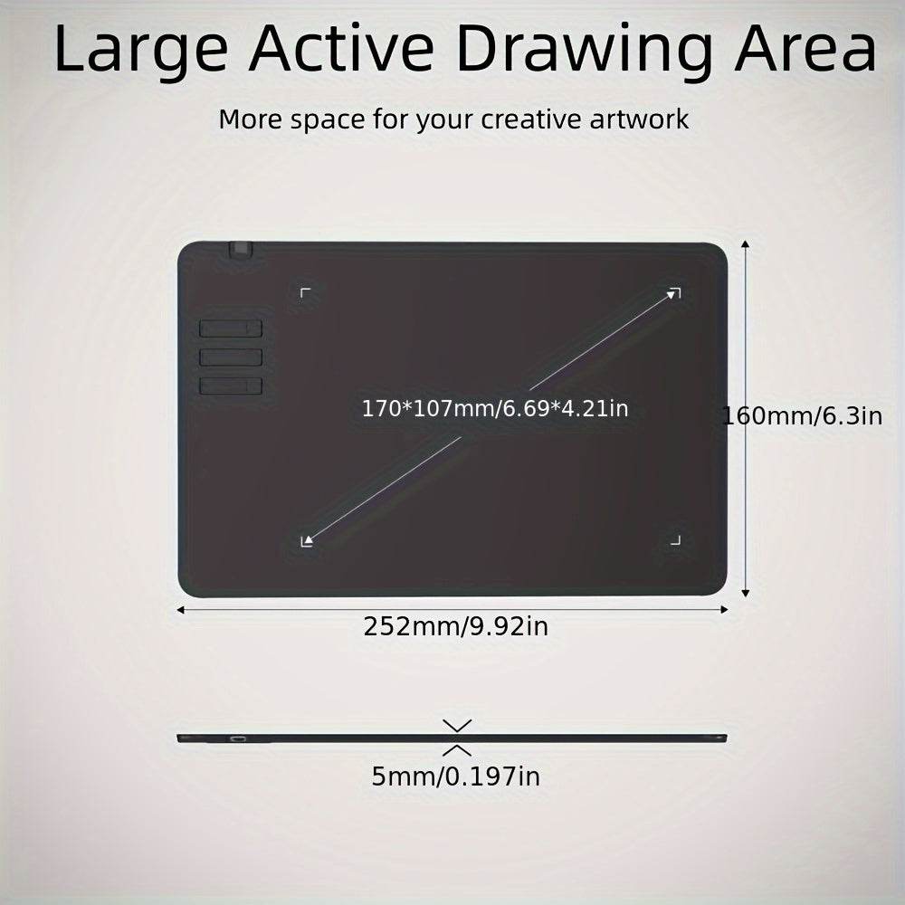 Tableta grafică ELFO LARANJA cu Stilou - 16.99 x 10.69 cm - Venduqo