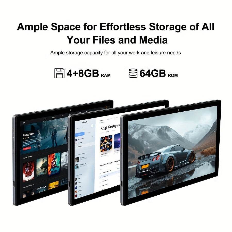 Tableta de 10.1 Inch cu Android 14, 64GB Stocare, 12GB RAM - Venduqo