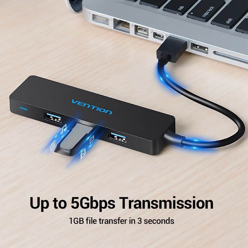 USB Extender 3.0 Splitter cu 4 Hub-uri - Venduqo