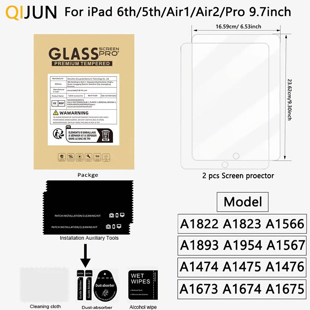 2buc Folii de Sticlă Temperată pentru iPad 10.2 inch - Venduqo