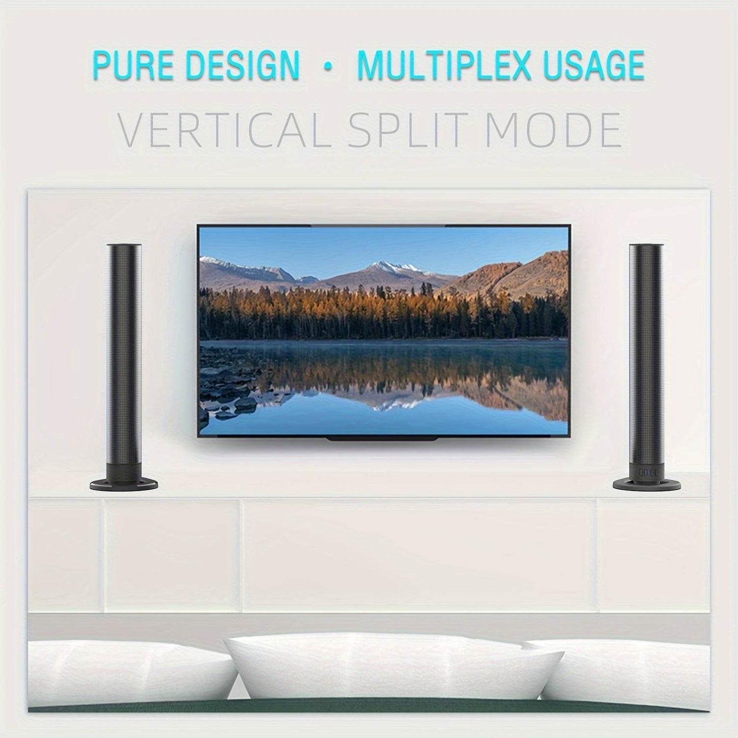 Boxă TV Wireless Detasabilă WZERTKNV - Sunet Surround 6.1 - Venduqo