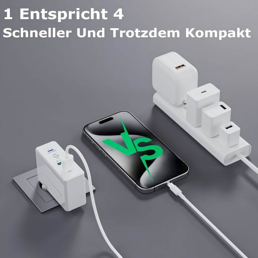 Încărcător Rapid USB C GAN 156W cu 4 Porturi - Venduqo
