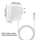 65W USB-C GaN PD Fast Charger with 150cm Cable