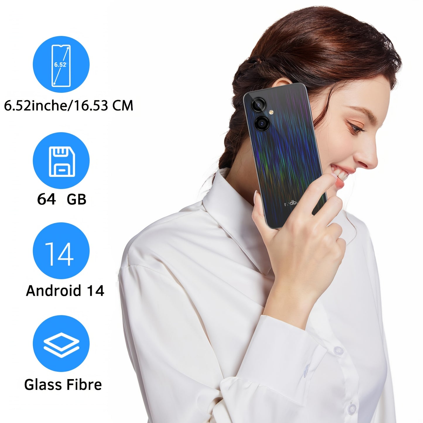 redbeat D5 - 6.52" LCD Smartphone with Octa-core Processor