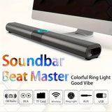 WZERTKNV Wireless Soundbar for TV & PC - Enhanced Audio Experience