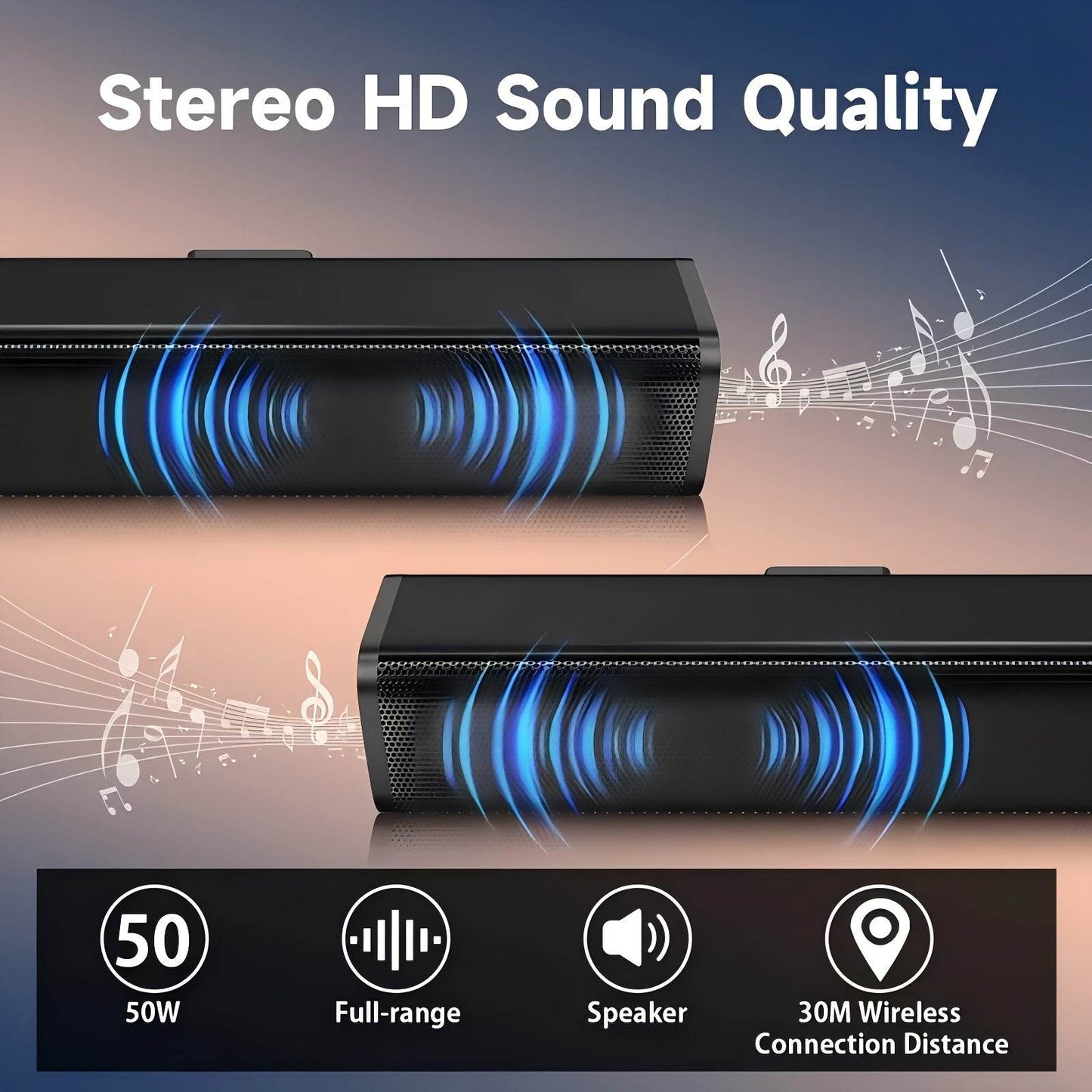 Bară de sunet JYX HiFi cu două difuzoare - Venduqo