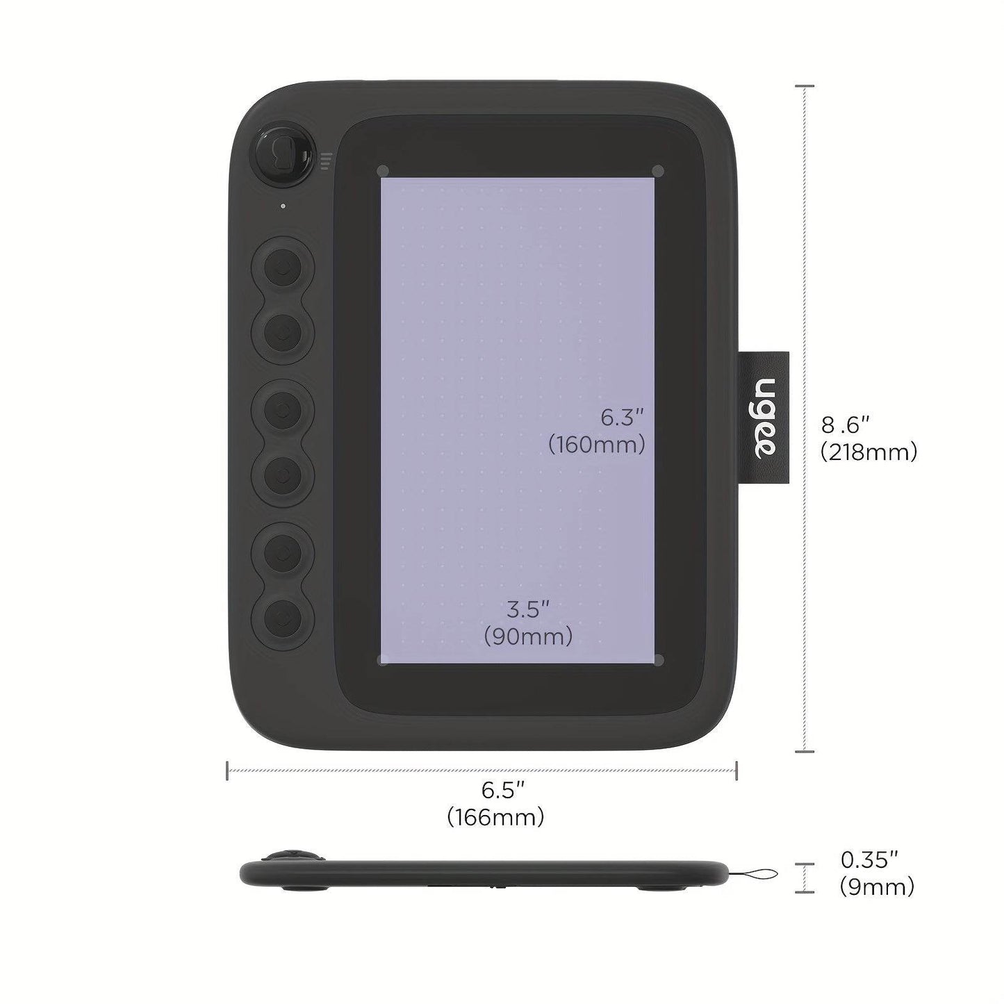 Tableta de Desen Digital UGEEQ6 - Stilou Fără Baterie, Compatibil cu Android, iOS, Linux, Mac, Windows - Venduqo