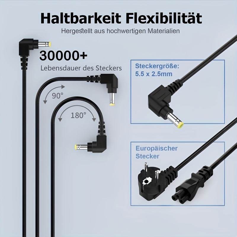 Încărcător Laptop 19V 3.42A 65W cu Cablu de Încărcare 5.5 x 2.5mm - Venduqo