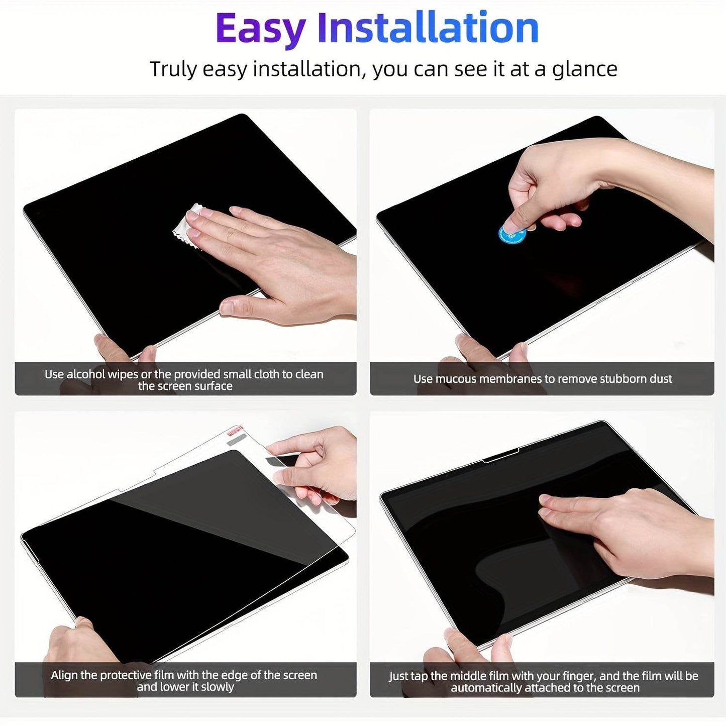 Protecție ecran din sticlă temperată 9H pentru Microsoft Surface Pro - Venduqo