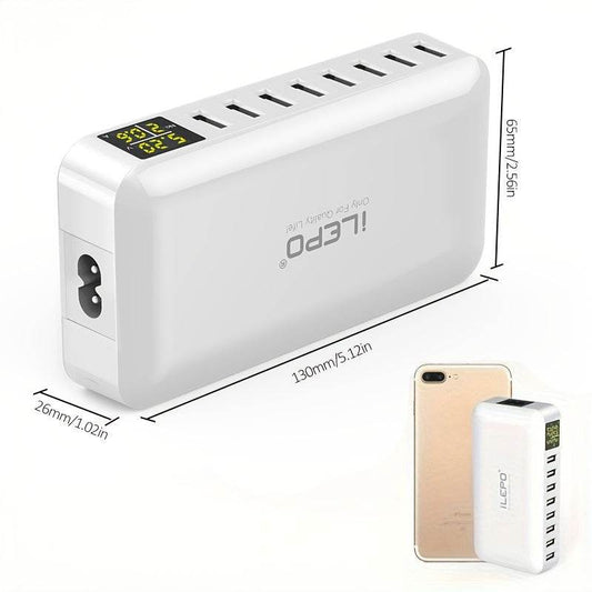 Încărcător Rapid Multi-funcțional cu 8 Porturi 40W - Venduqo