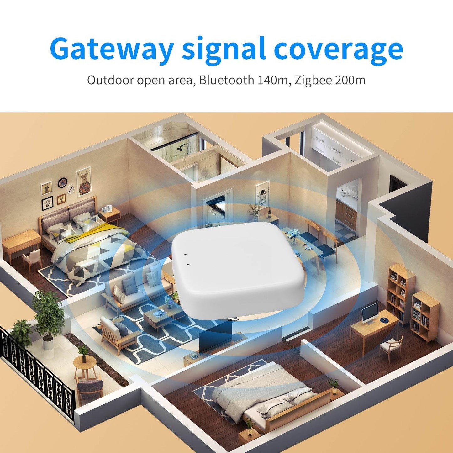 Gateway Inteligent Multi-Mod: Wi-Fi, Zigbee, BT - Venduqo