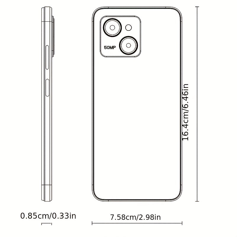 Redbeat E3 Smartphone - Android 14, 6.6" HD+, 50MP Camera