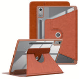 Husa XUBESS pentru Lenovo Tab P12 12.7" 2023 - Piele Ecologică Maro
