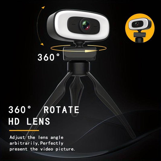 Webcam 4K Ultra HD cu Autofocus și Microfon Integrat - Venduqo