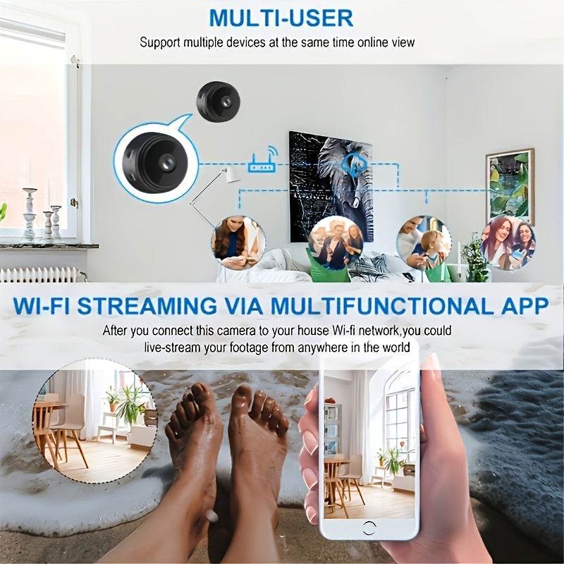 Cameră de Securitate Wireless Mini 2.4GHz - Venduqo