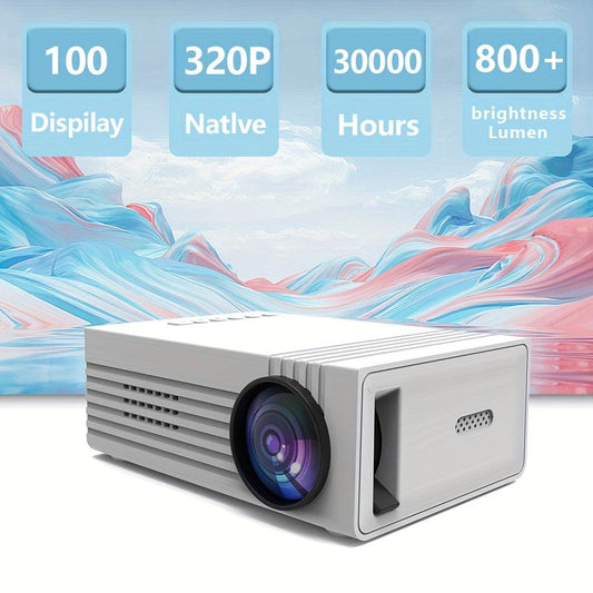 Portable HD Projector YLEEGS 2025 - 800+ Lumens