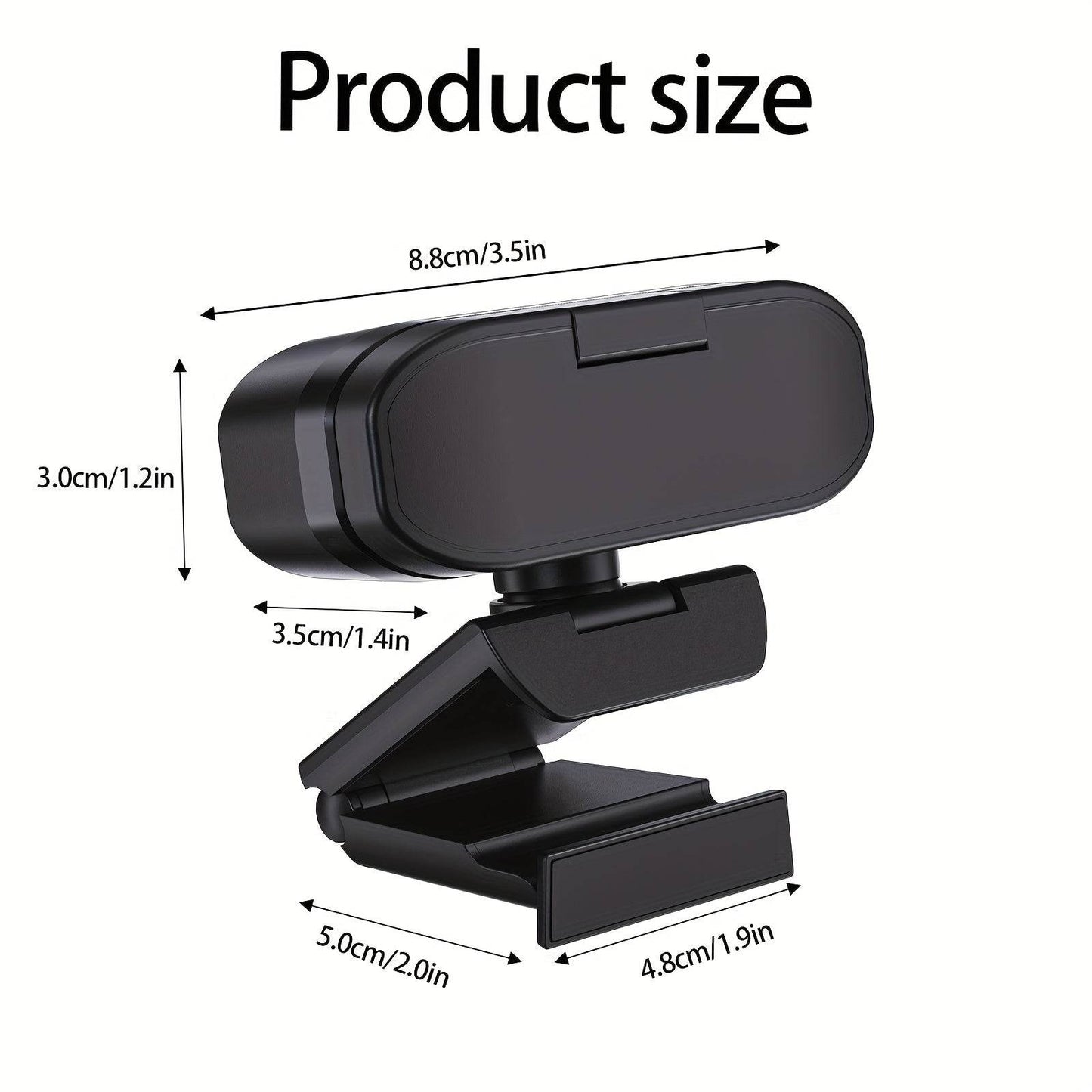 Webcam 4K Ultra HD EXHQDR cu Lumini Reglabile si Microfon - Venduqo