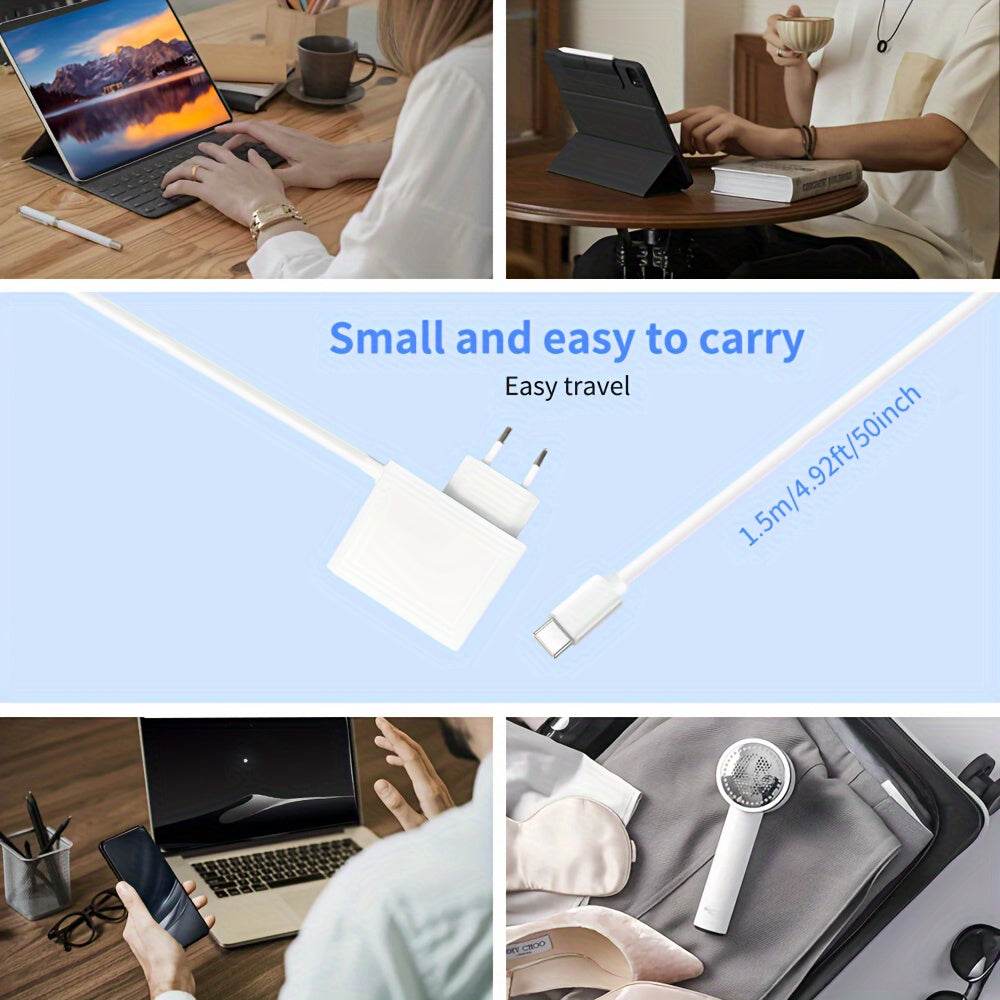 Încărcător Rapid 65W USB-C GaN PD cu Cablu de 150cm - Venduqo