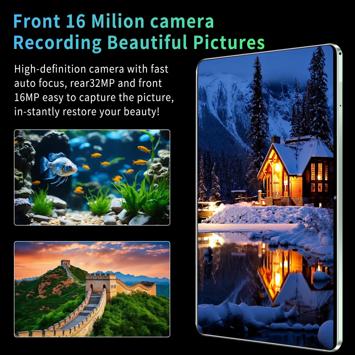 Android Tablet 11.6" - 16GB RAM, 1TB ROM, 5G Connectivity