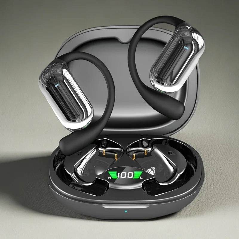 Căști Bluetooth Open AI cu Traducere Wireless și Display LED - Venduqo