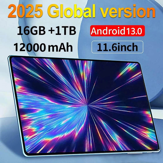 Android 13.0 Tablet - 11.6" Display, 16GB RAM, 1TB Storage