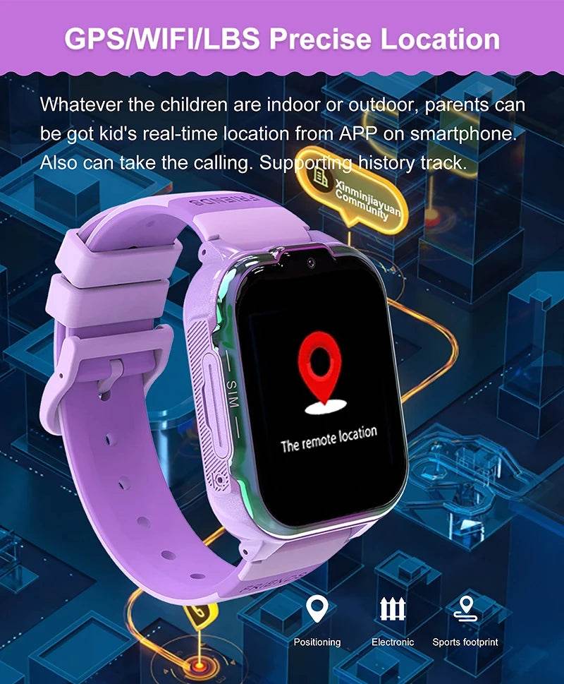 Ceas Smart 4G pentru Copii cu GPS SOS și Apel Video - Venduqo