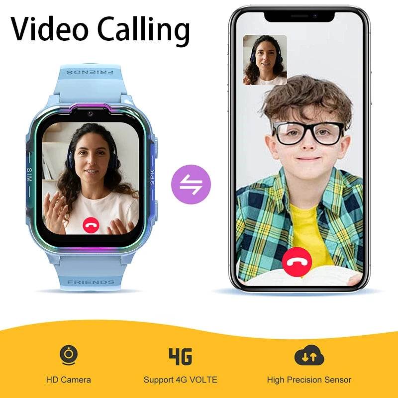 Ceas Smart 4G pentru Copii cu GPS SOS și Apel Video - Venduqo