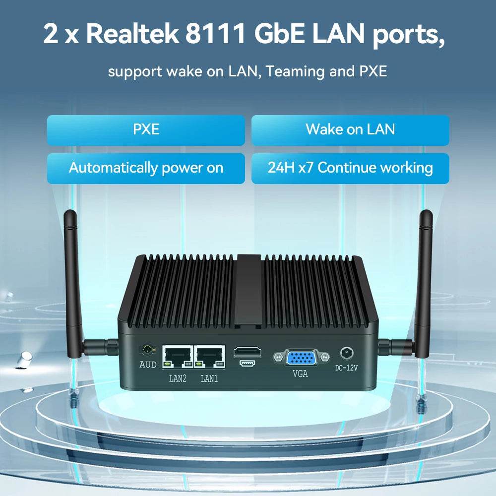 Mini PC Fanless XCY cu Intel Celeron J4125 - Venduqo