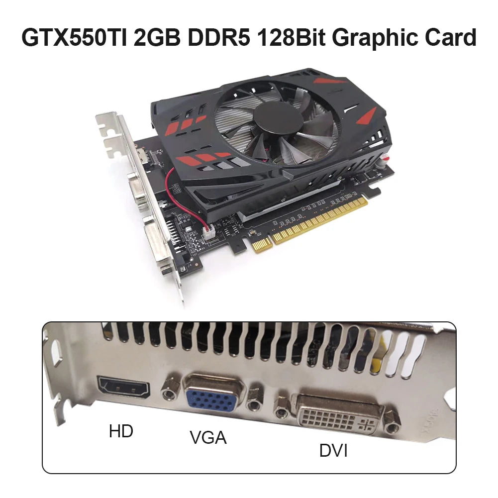 GTX550TI 2GB GDDR5 Graphics Card with Cooling Fan