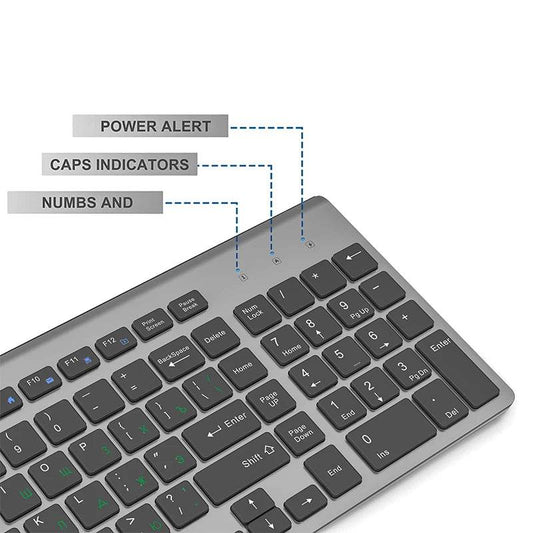 Set Tastatură și Mouse Wireless - Compact și Silențios - Venduqo