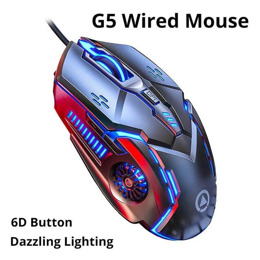 Wired Luminous Silver Eagle G5 Gaming Mouse
