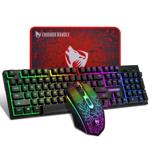 T-WOLF Thunder Wolf TF31 Gaming Set: Keyboard, Mouse & Pad