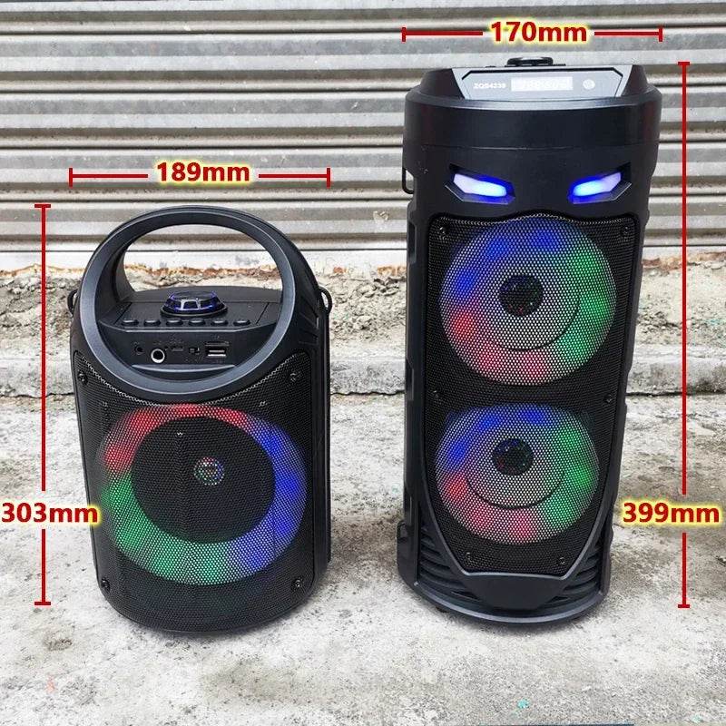 Boxa Portabila Bluetooth 30W cu Subwoofer si Microfon - Venduqo