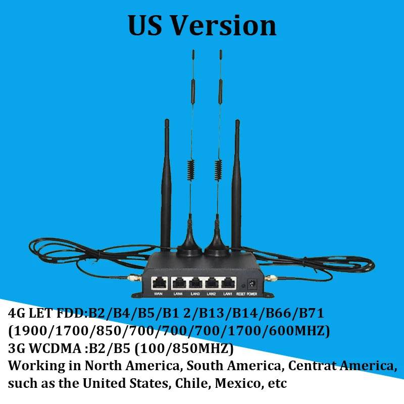 Router 4G LTE KuWFi cu WiFi 2.4G CAT4, 300Mbps - Venduqo