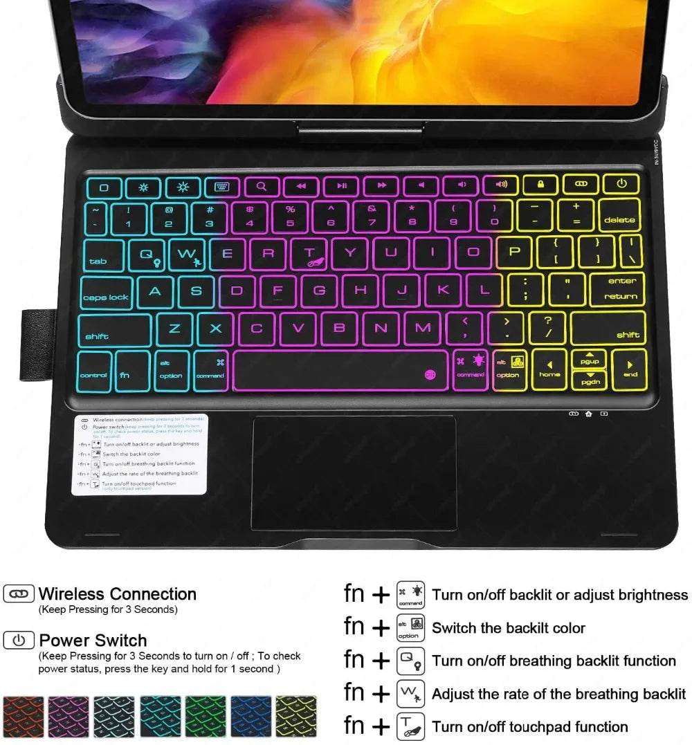 Carcasa cu Tastatură Rotativă pentru iPad 10.2 - 11 - Mini - Venduqo