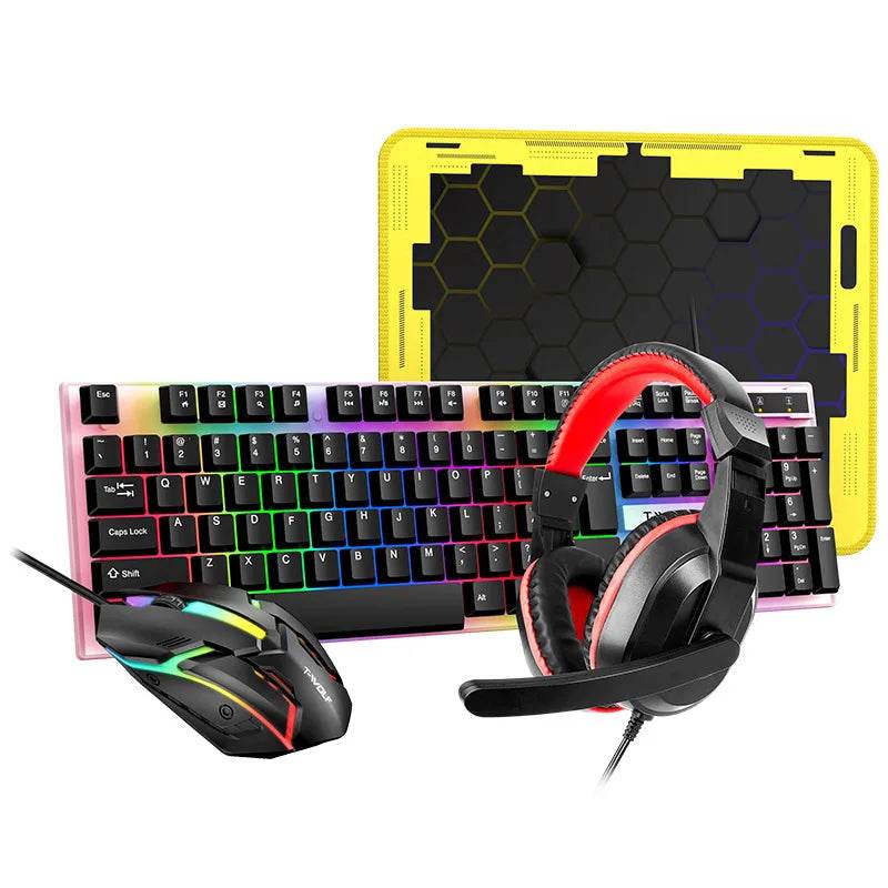 Set Tastatură și Mouse Cablat COcomice - Venduqo