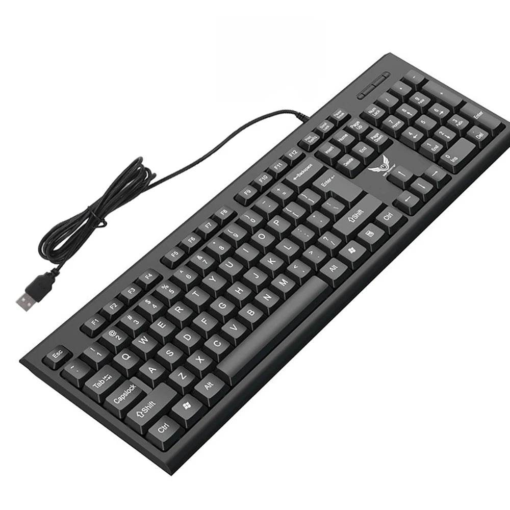 Tastatură Wired Ergonomică cu 104 Taste pentru PC Laptop - Venduqo