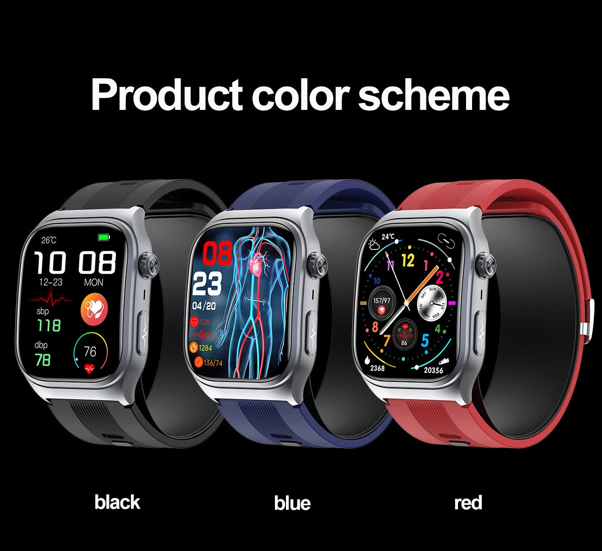 Smart Watch S15 - Health Monitoring & AMOLED Display
