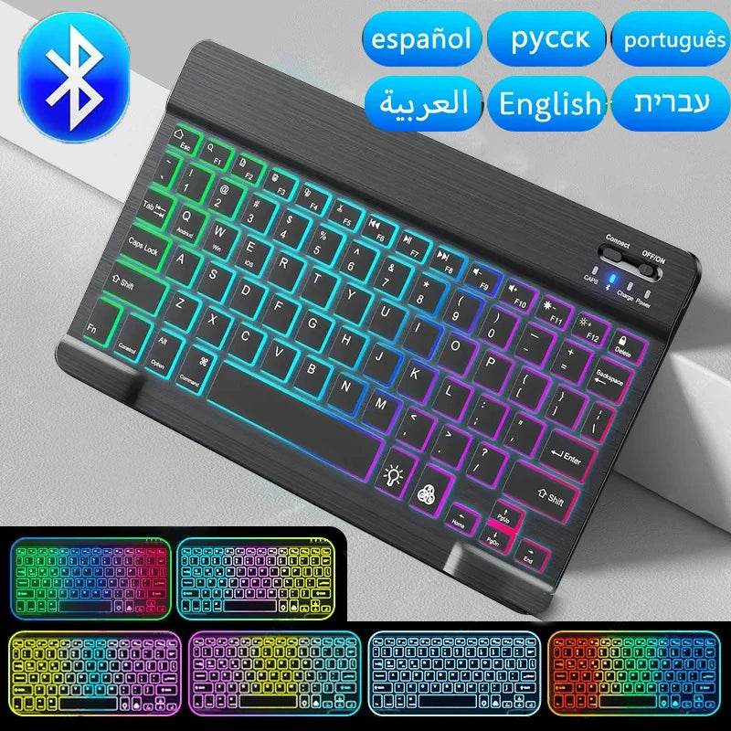 Compact Bluetooth RGB Wireless Keyboard - 10 Inch