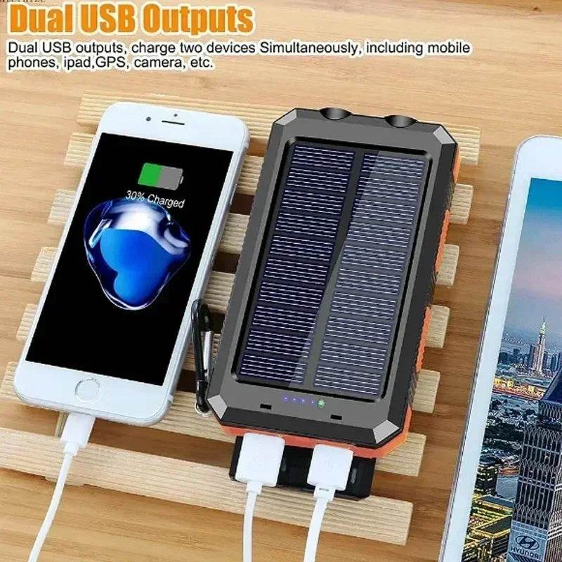 Baterie Externă Solară 200000mAh - Încărcare Rapidă, Capacitate Mare - Venduqo